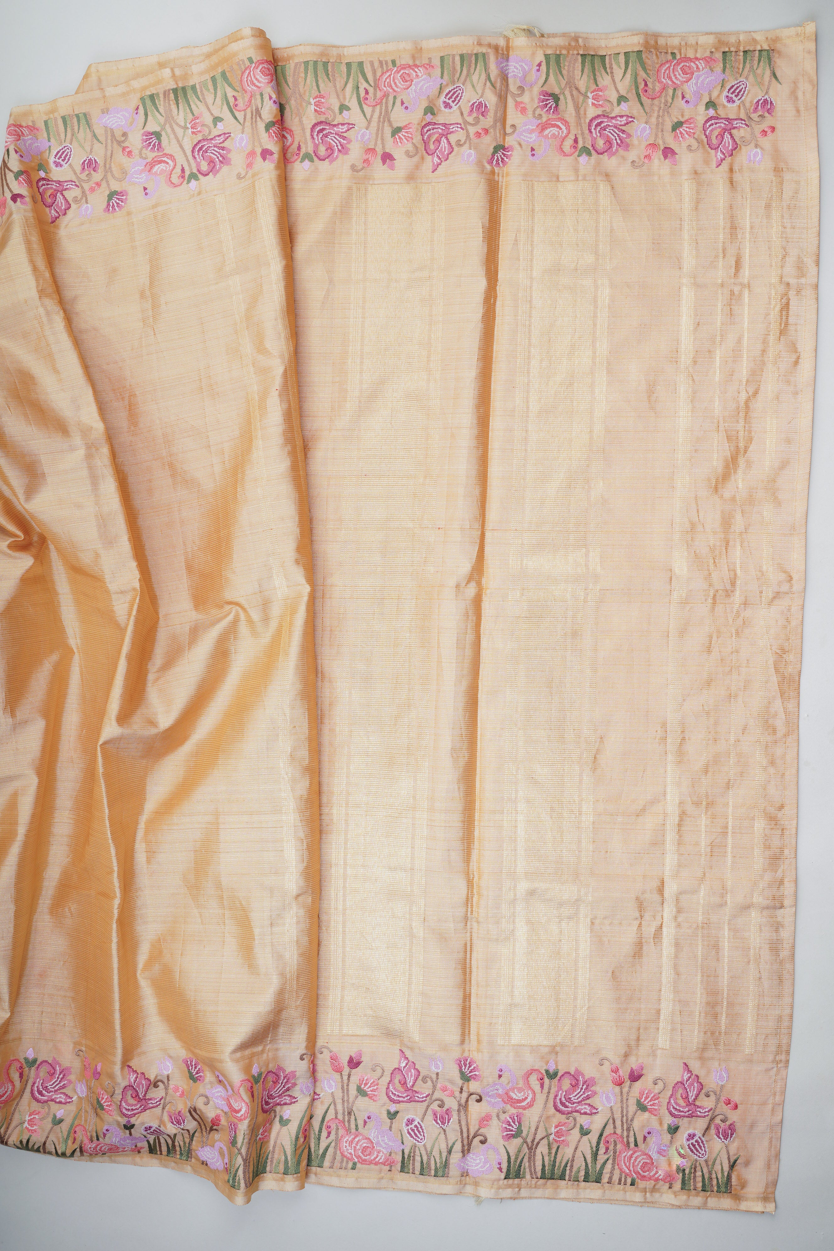 Kanchipuram Silk  100% Pure Silk  - Manoranjitham Weaves - Handloom Store