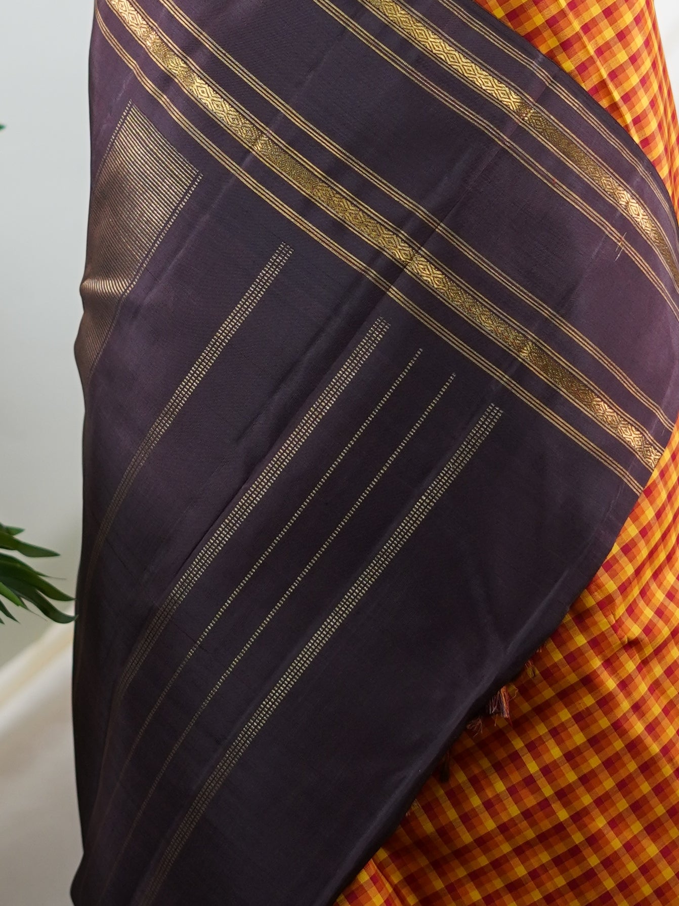 Kanchipuram Silk Multi 100% Pure Silk  - Manoranjitham Weaves - Handloom Store