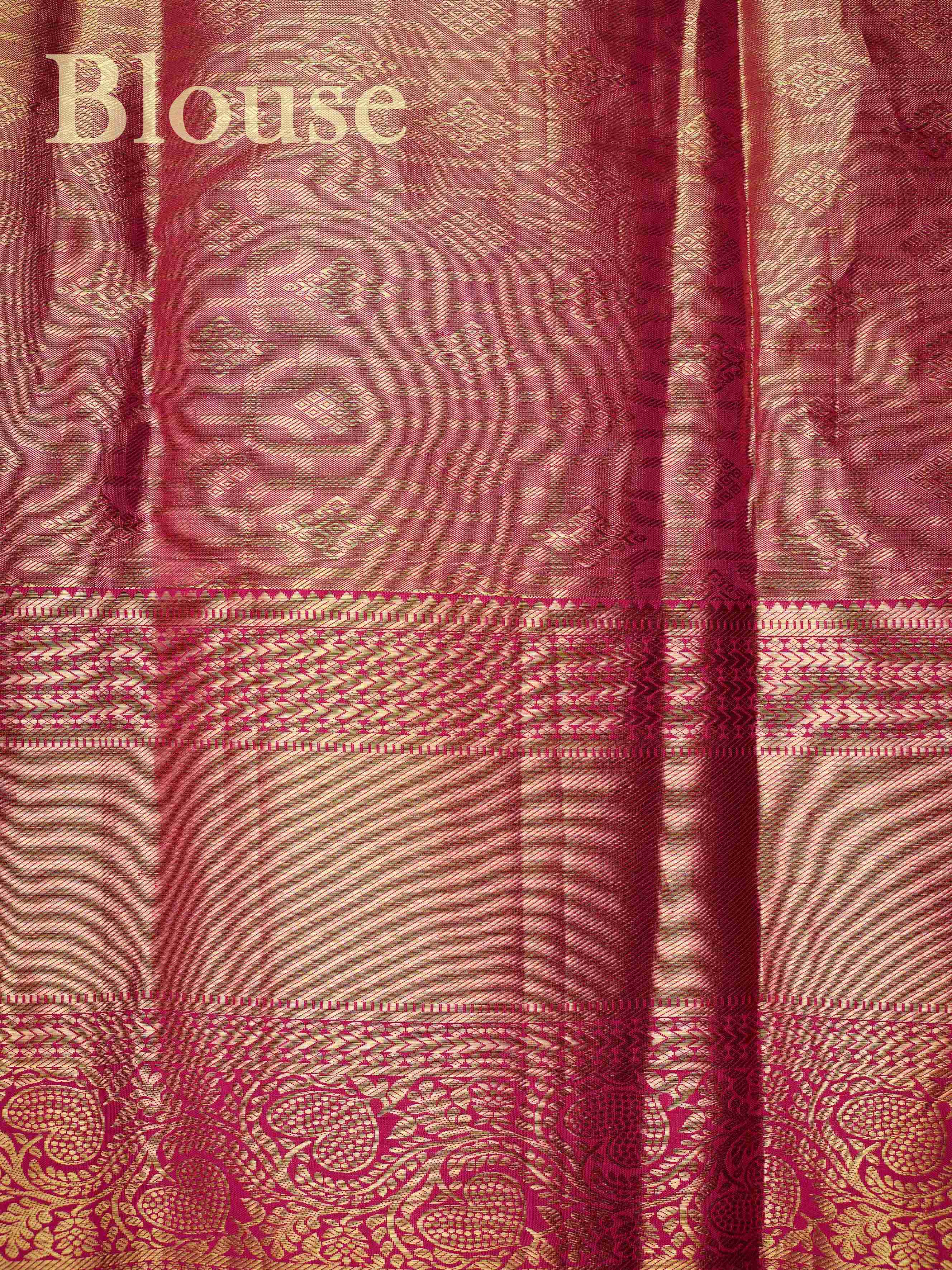 Kanchipuram Silk Yellow 100% Pure Silk  Manoranjitham Weaves - Handloom Store