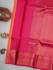 Kanchipuram Silk Yellow 100% Pure Silk  Manoranjitham Weaves - Handloom Store