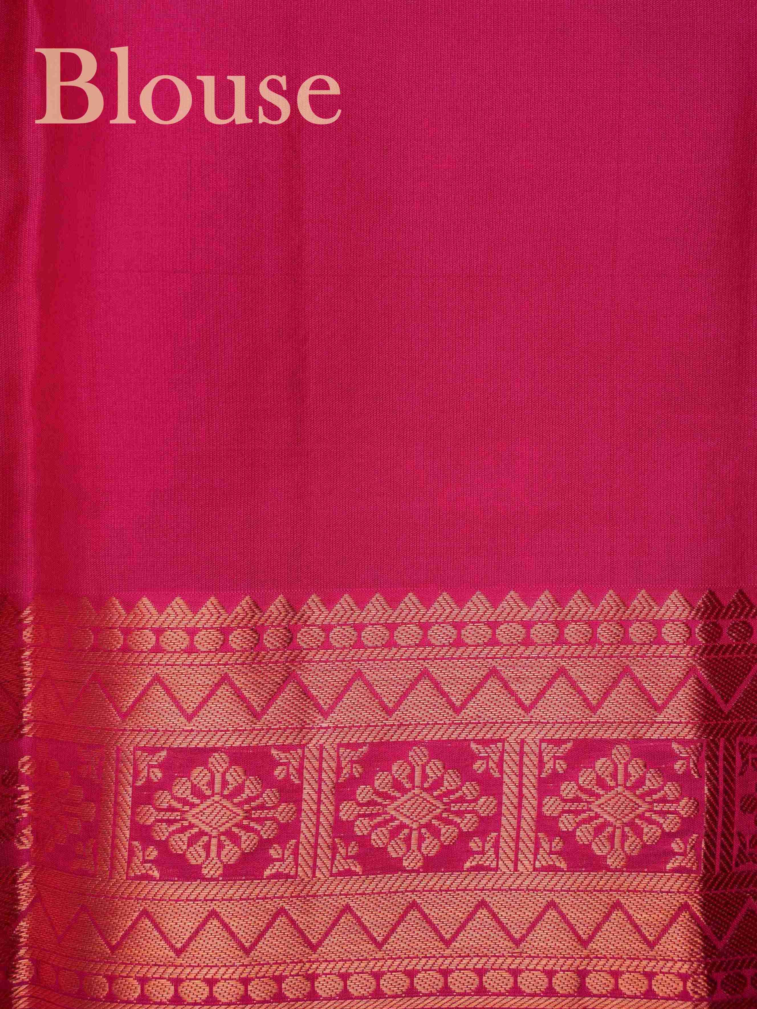 Kanchipuram Silk Yellow 100% Pure Silk  Manoranjitham Weaves - Handloom Store