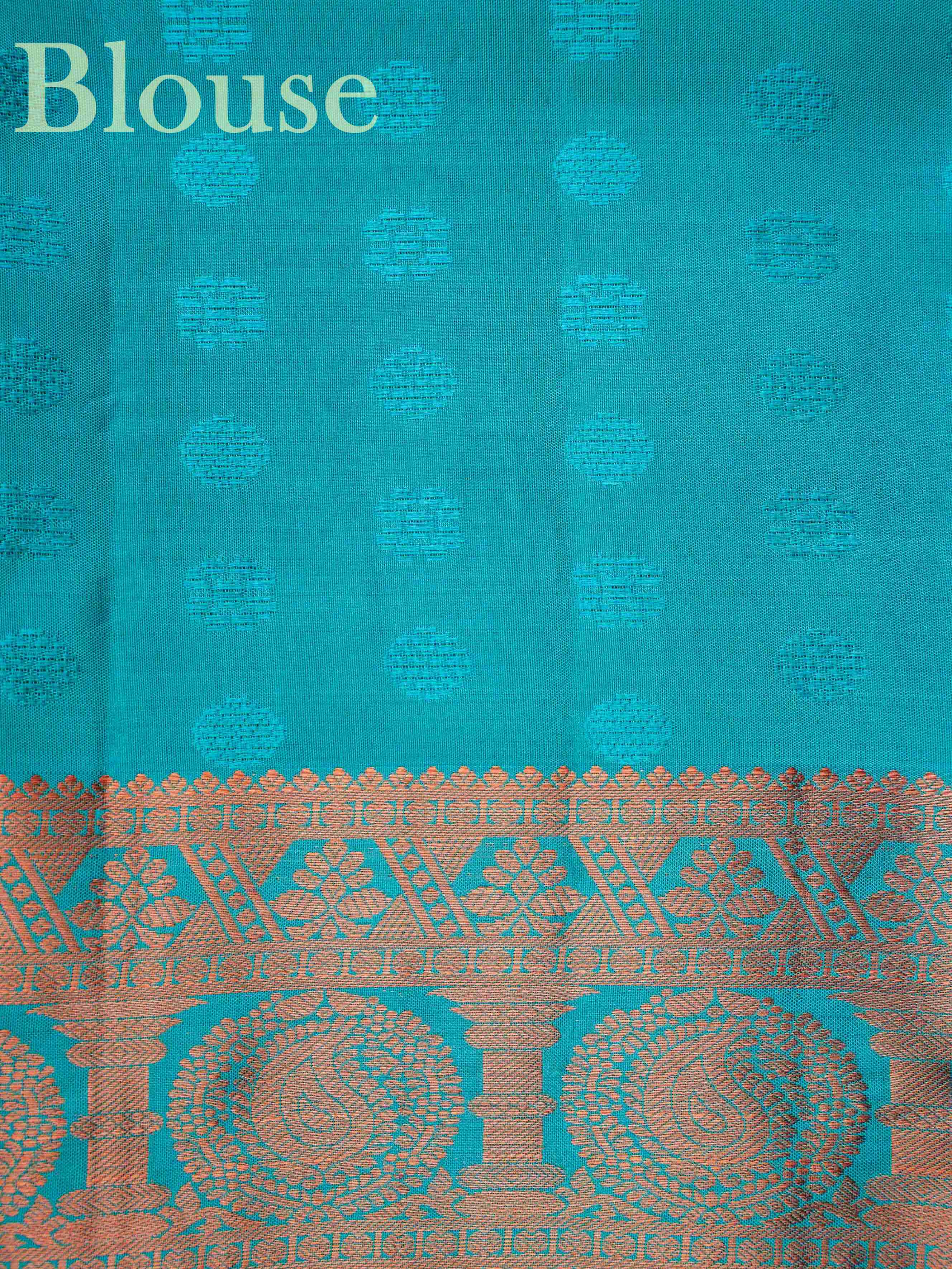 Kanchipuram Silk Hot Pink 100% Pure Silk  Manoranjitham Weaves - Handloom Store