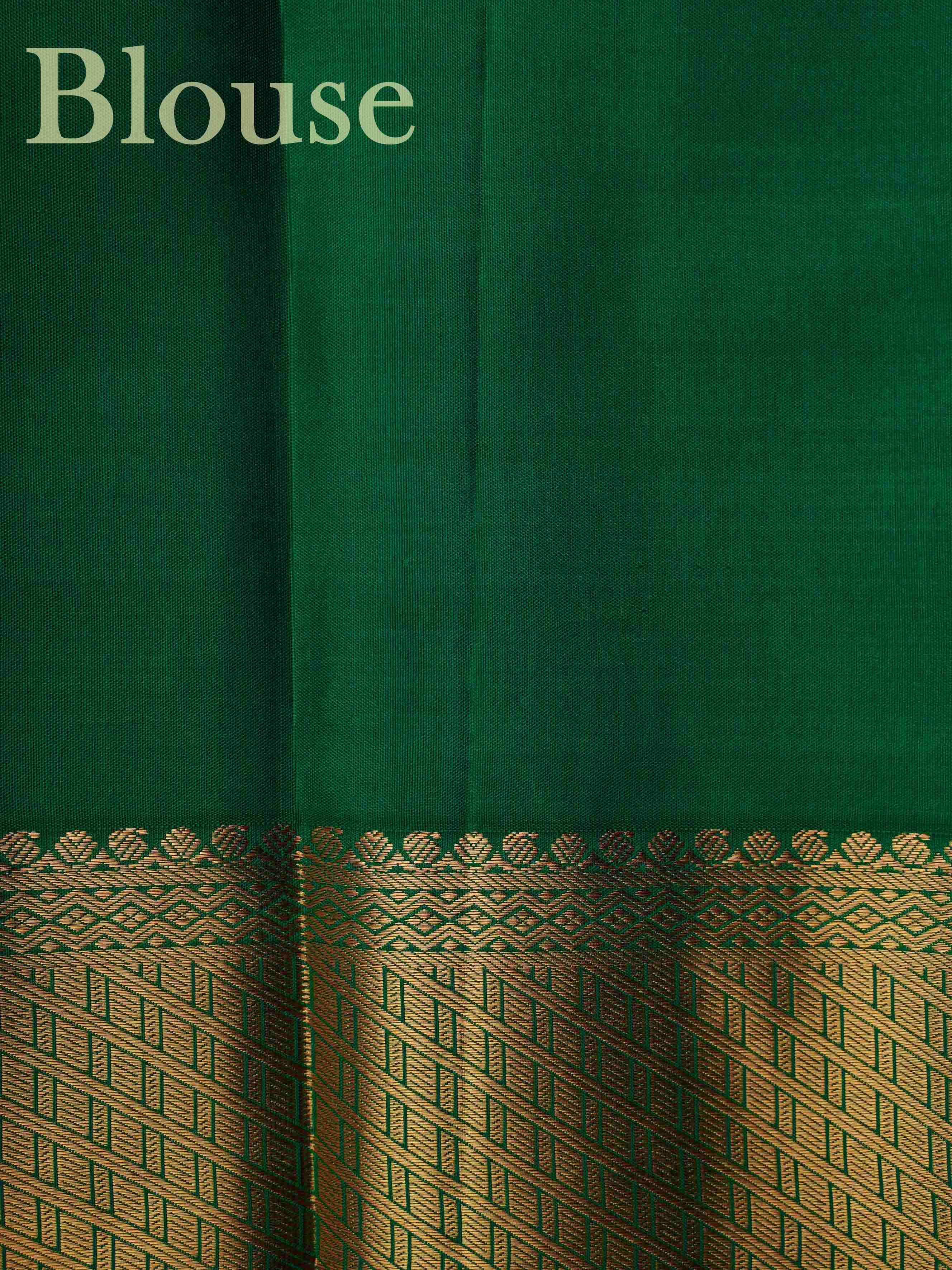 Kanchipuram Silk Pink 100% Pure Silk  Manoranjitham Weaves - Handloom Store
