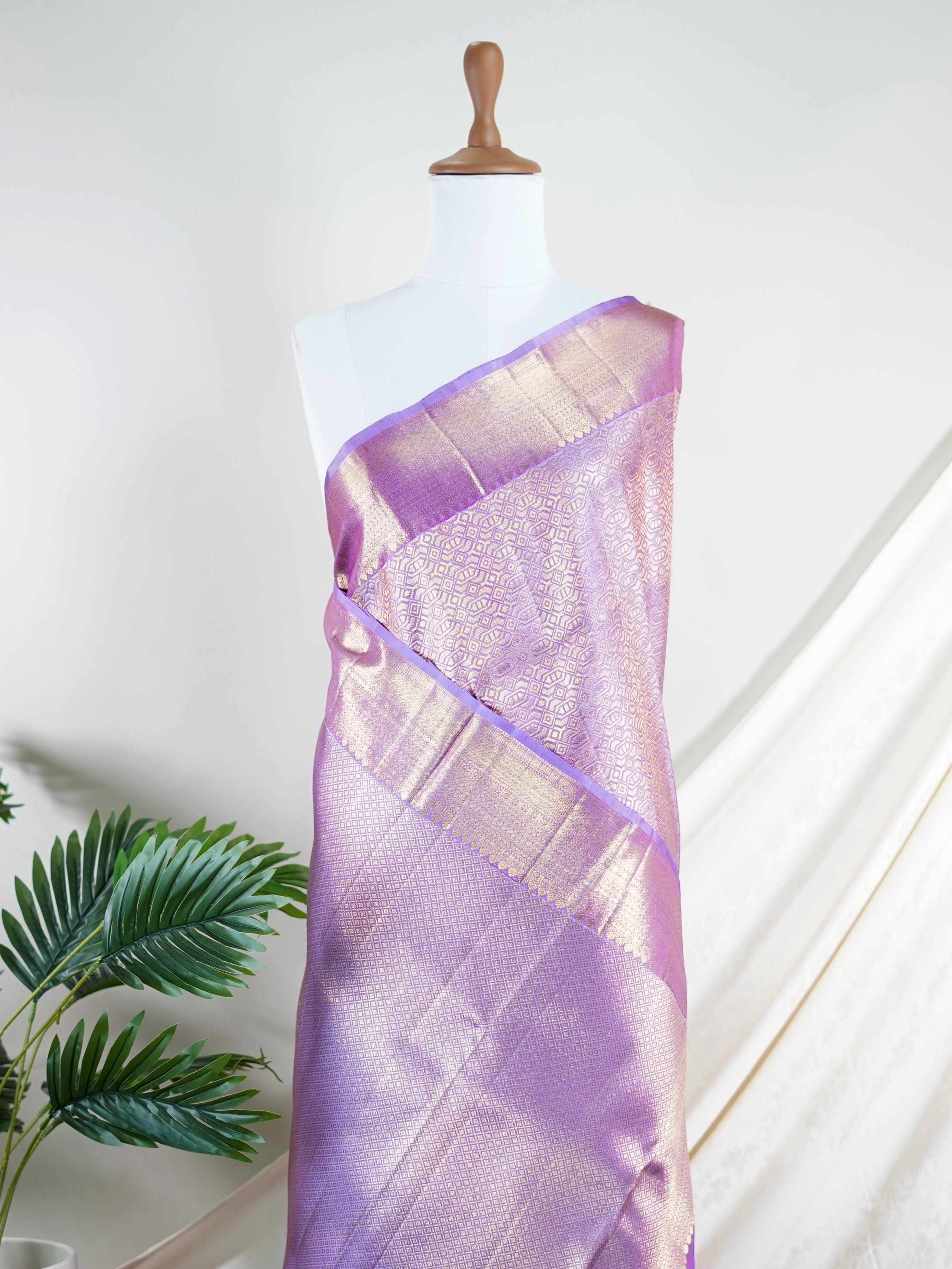 Kanchipuram Silk  100% Pure Silk  - Manoranjitham Weaves - Handloom Store