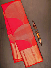Kanchipuram Silk Red 100% Pure Silk 