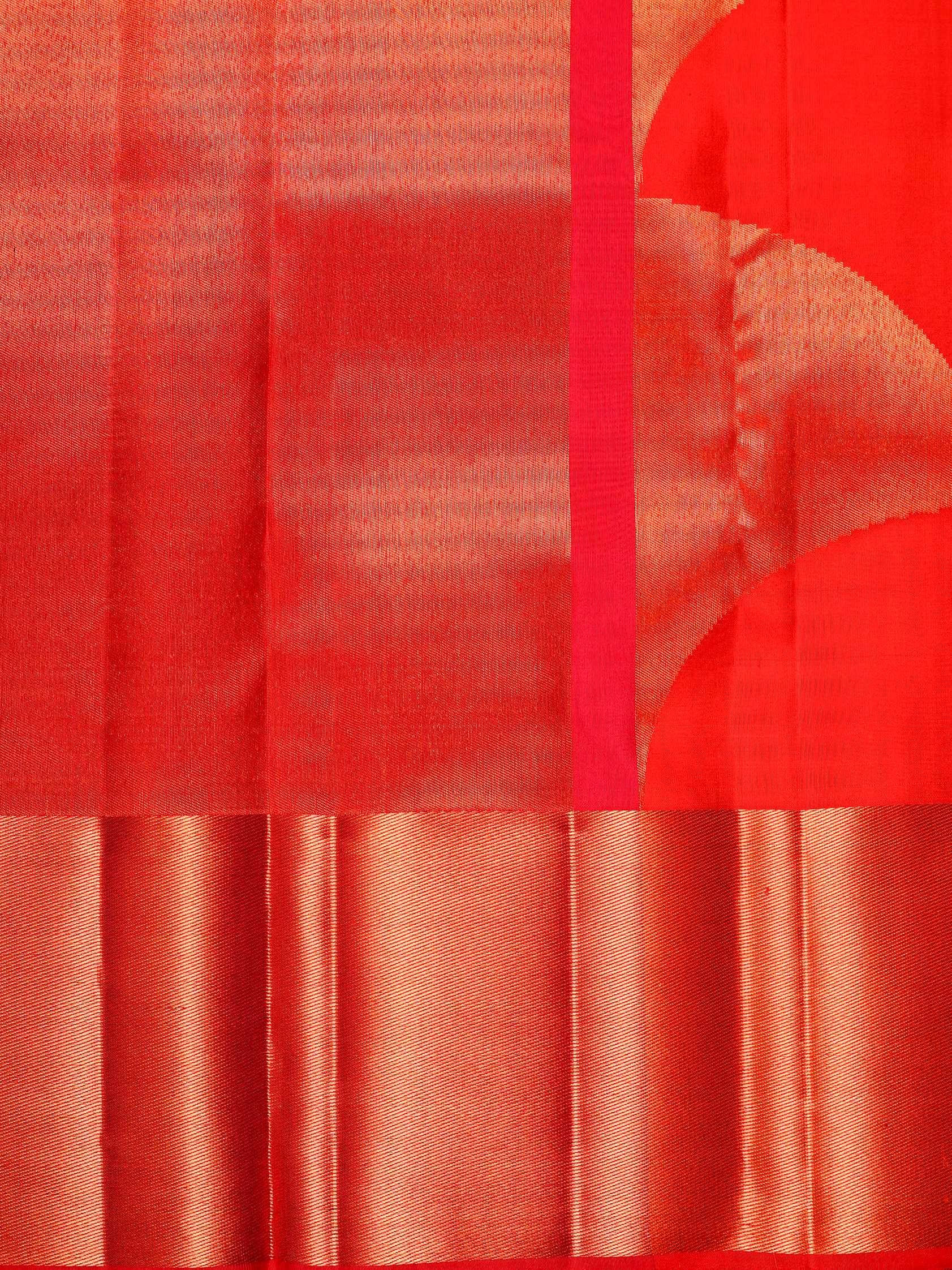 Kanchipuram Silk Red 100% Pure Silk 