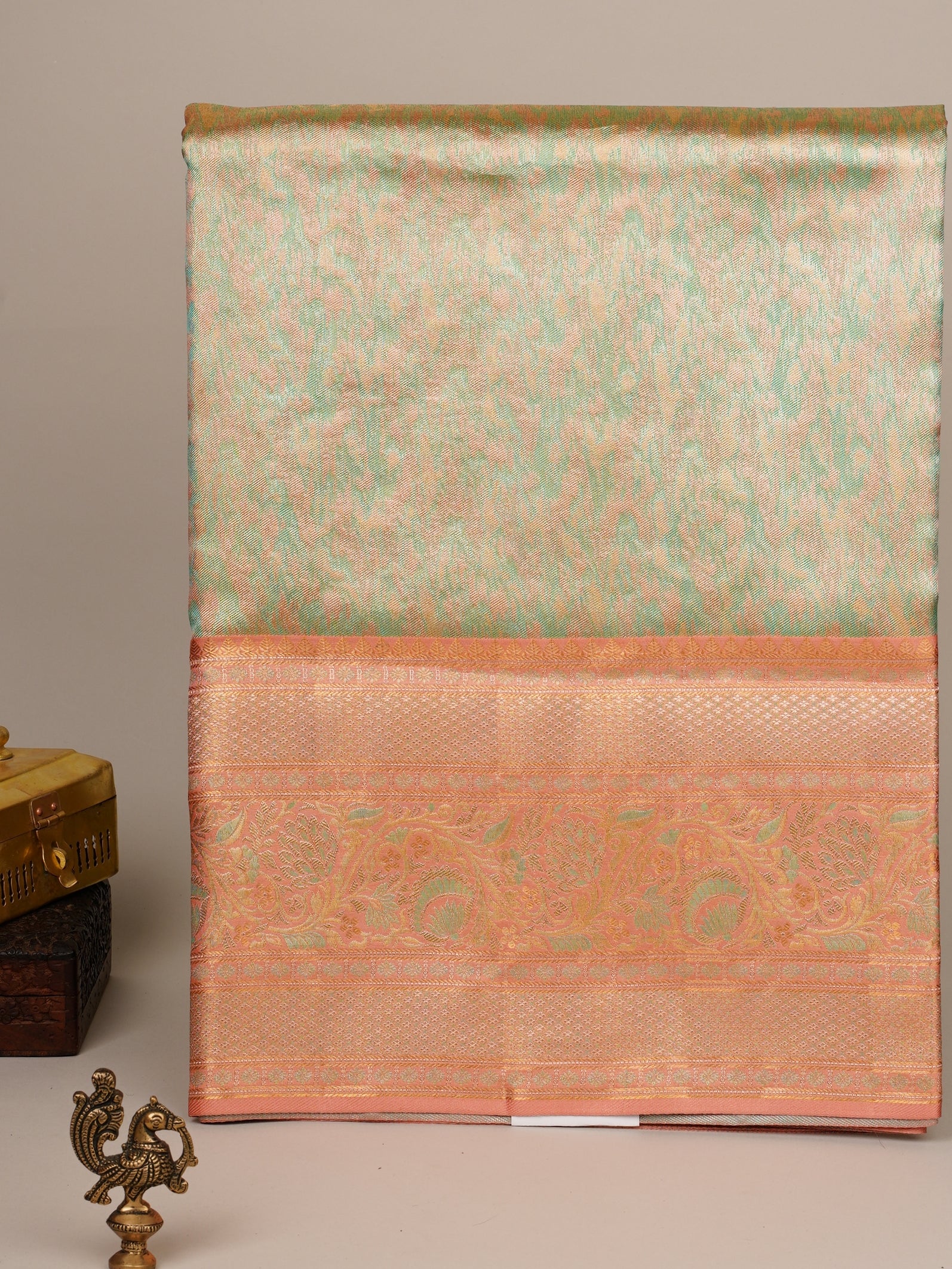 Kanchipuram Silk Green 100% Pure Silk 