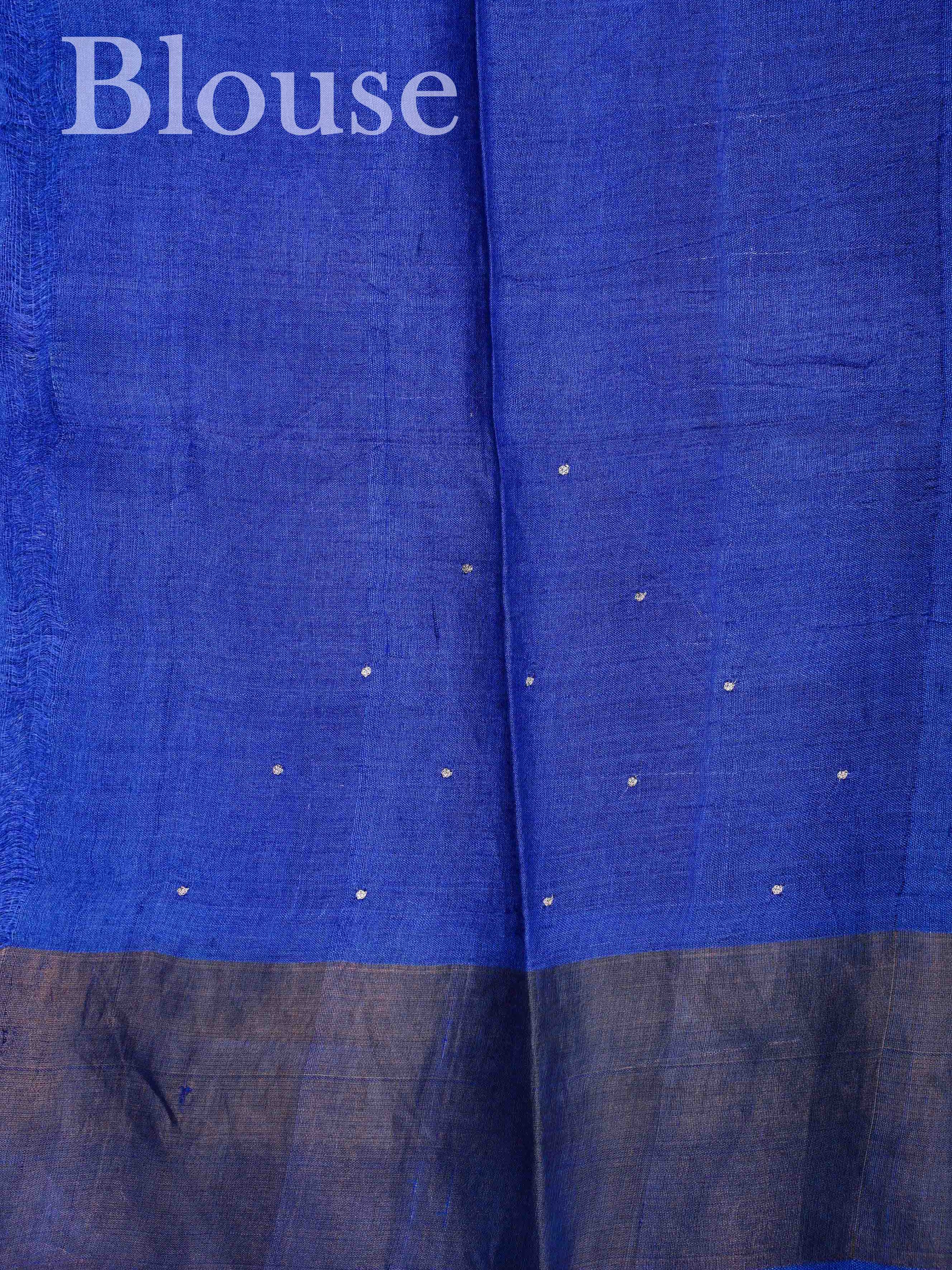 Tussars Purple 100% Pure Tussar Manoranjitham Weaves - Handloom Store