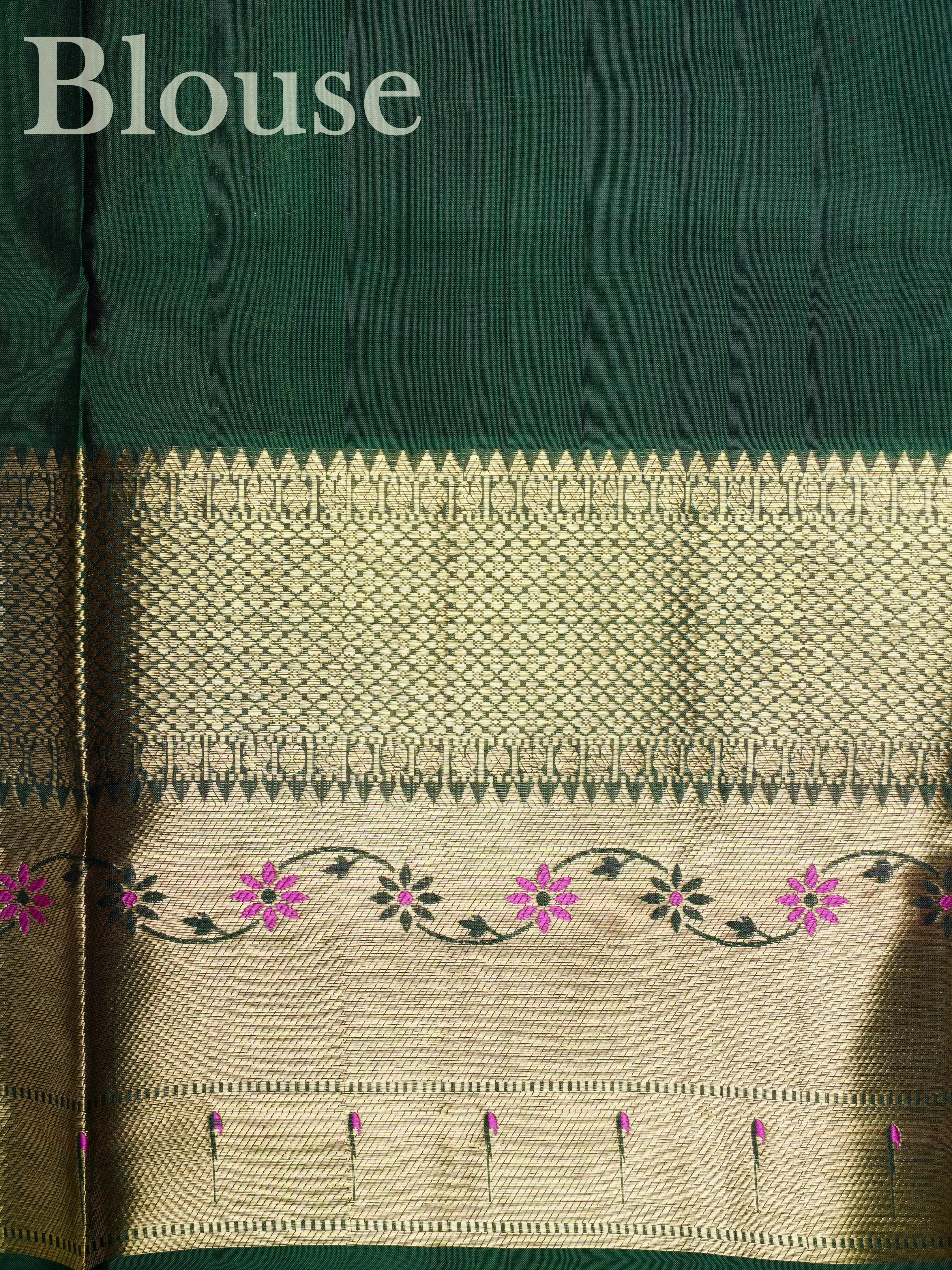 Venkatagiri Silk Maroon 100% Pure Silk  - Manoranjitham Weaves - Handloom Store