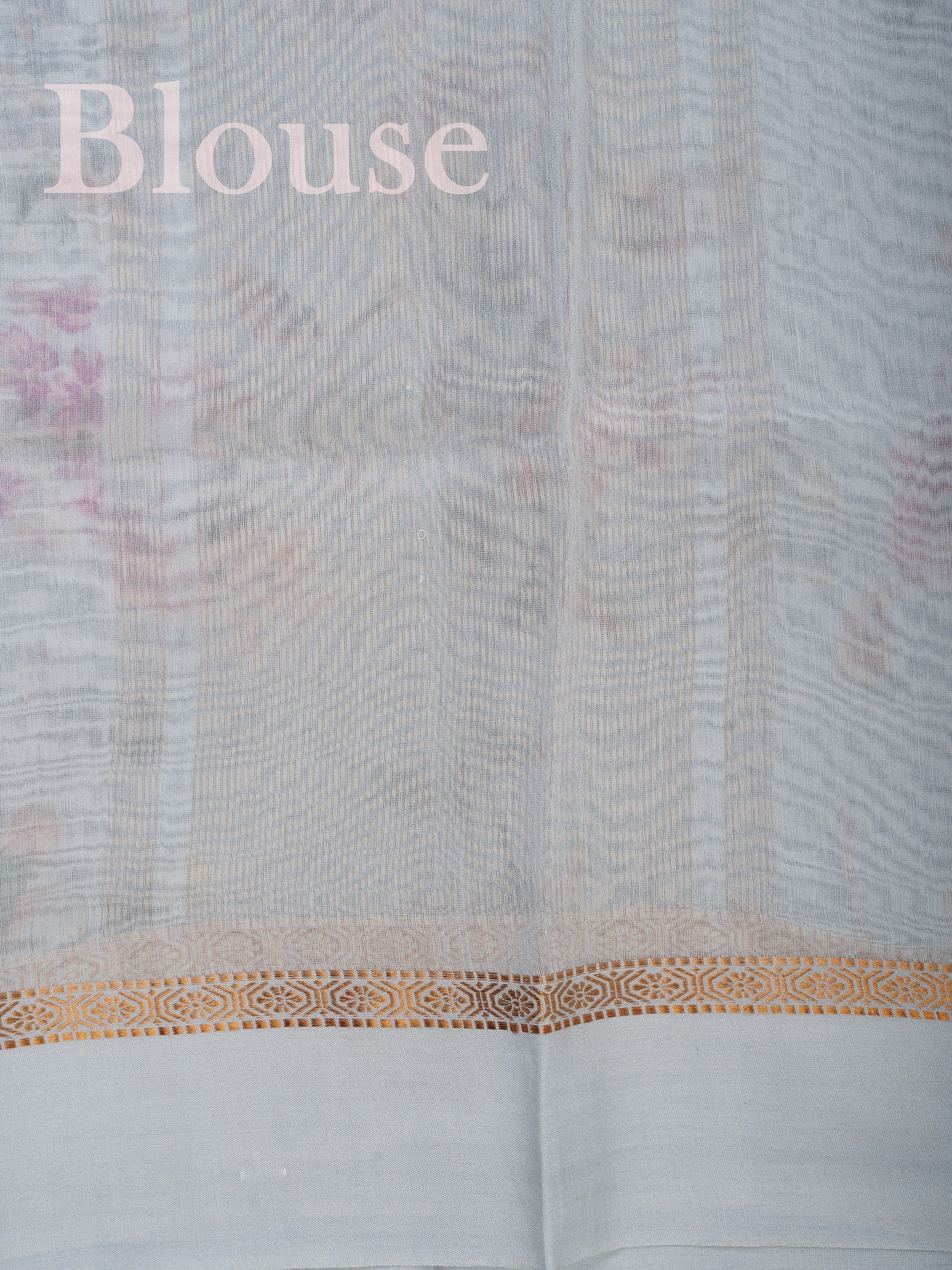 Cotton Powder Blue Silk Cotton Manoranjitham Weaves - Handloom Store
