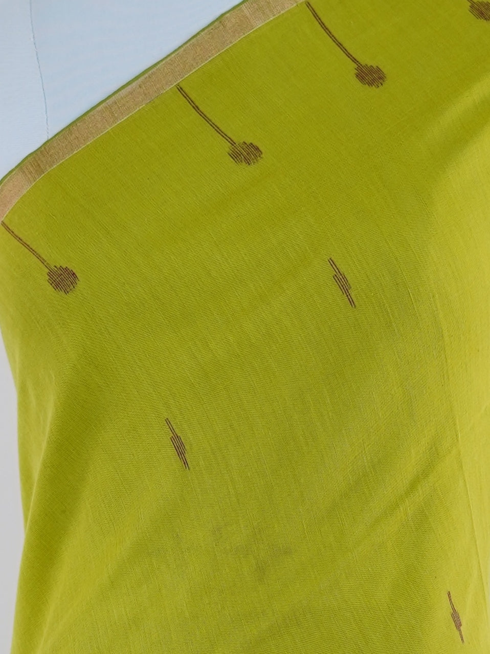 Cotton Green 100% Pure Cotton - Manoranjitham Weaves - Handloom Store