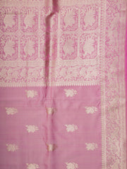 Katan Light Pink 100% Pure Katan Silk Manoranjitham Weaves - Handloom Store