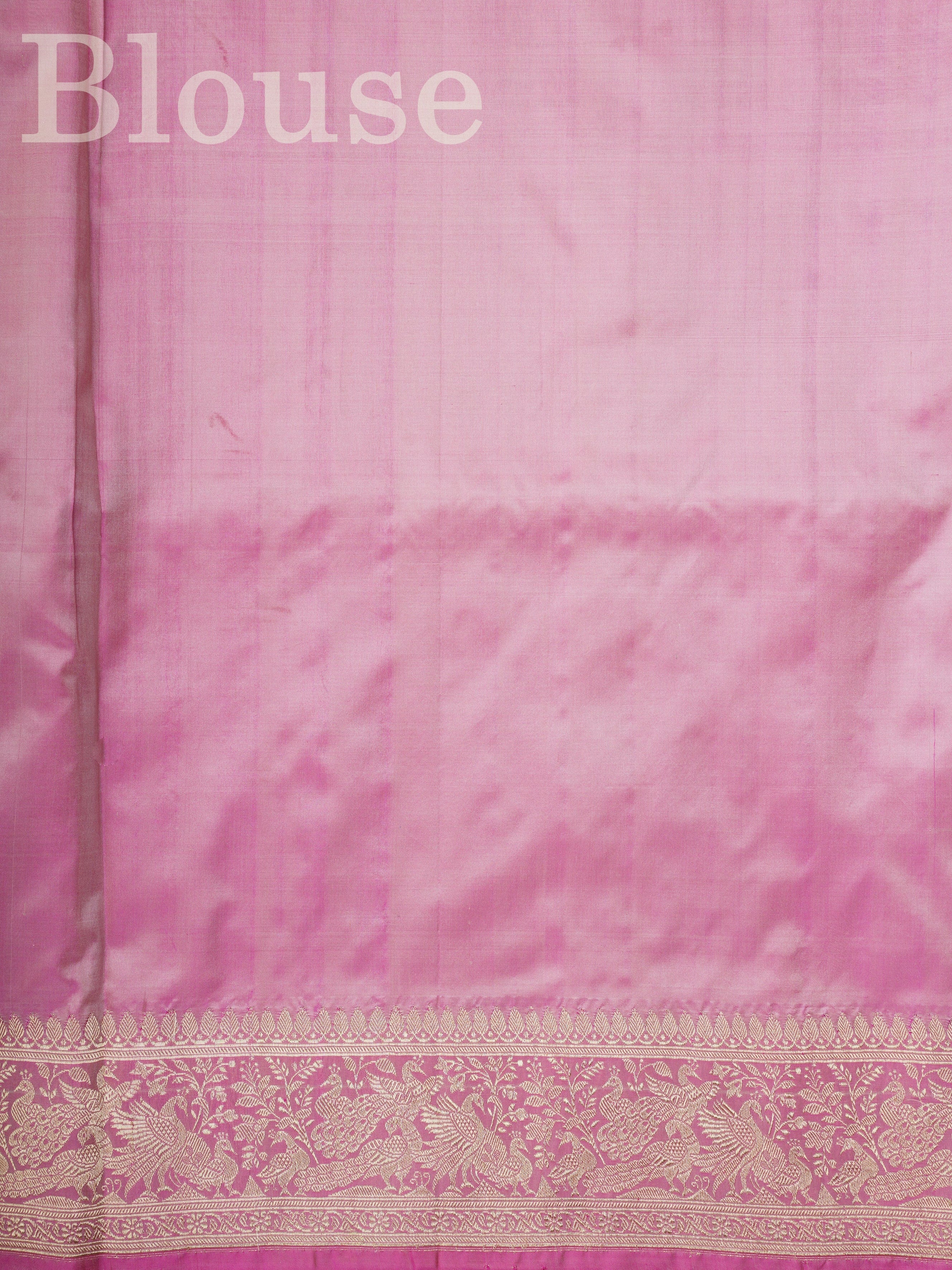 Katan Light Pink 100% Pure Katan Silk Manoranjitham Weaves - Handloom Store