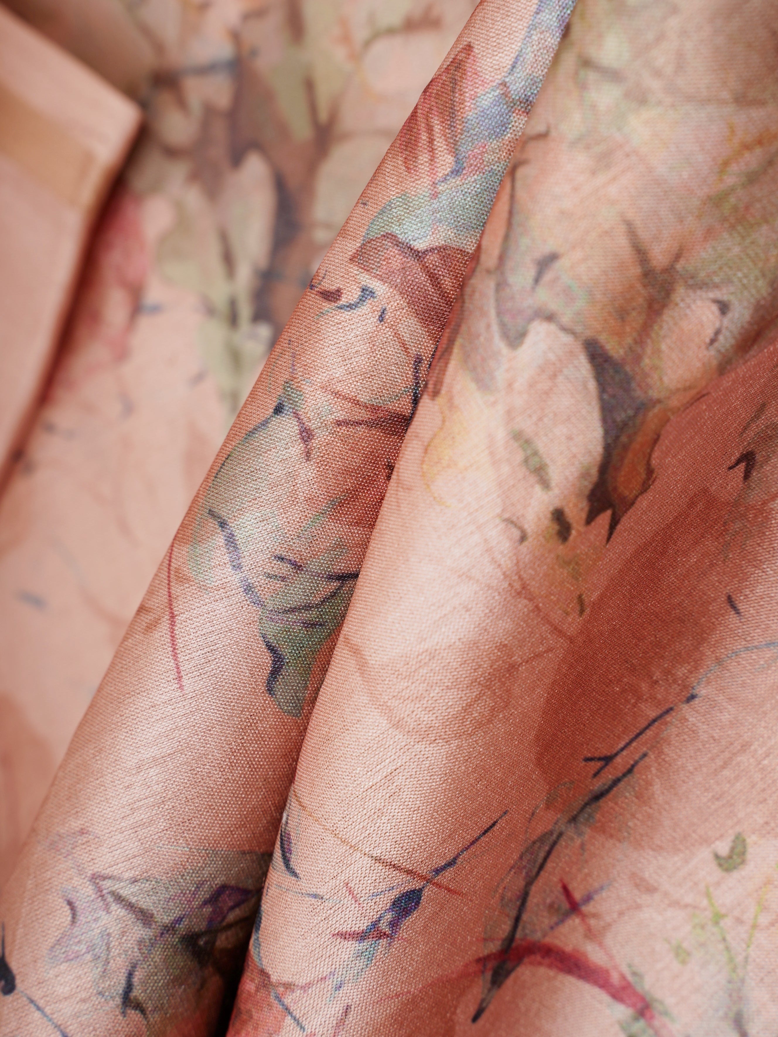 Katan Cream Semi Silk - Manoranjitham Weaves - Handloom Store