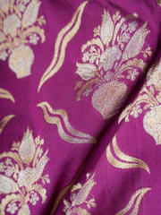 Katan Purple Katan Semi Silk Manoranjitham Weaves - Handloom Store