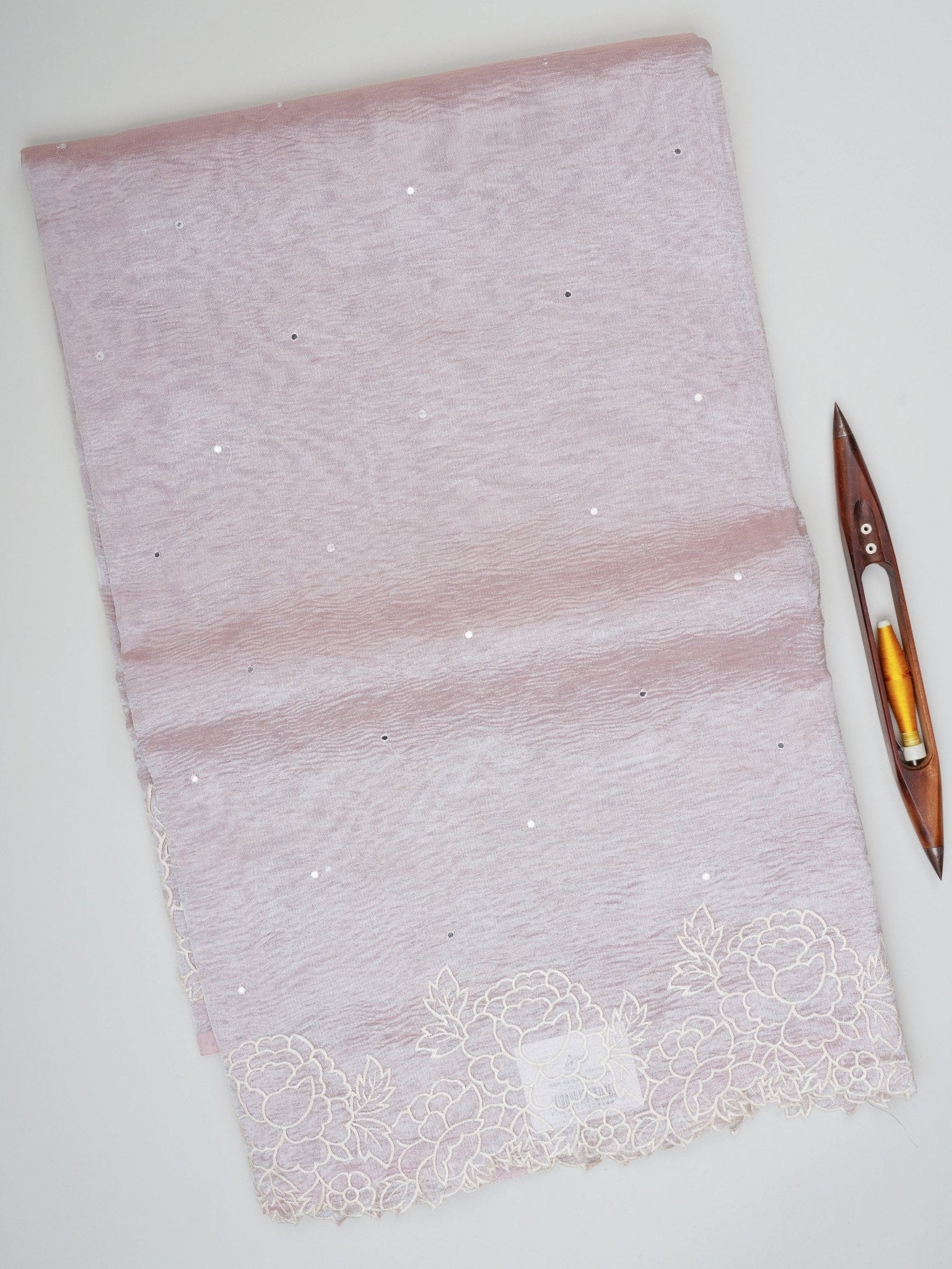 Net Peach Semi Crush Tissue