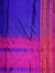 Narayanpet MS Blue 100% Pure Silk  Manoranjitham Weaves - Handloom Store
