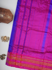 Narayanpet MS Blue 100% Pure Silk  Manoranjitham Weaves - Handloom Store