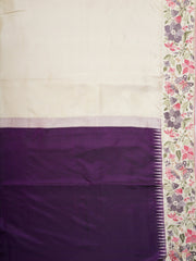 Gadwal Silk Royal Blue 100% Pure Silk  Manoranjitham Weaves - Handloom Store