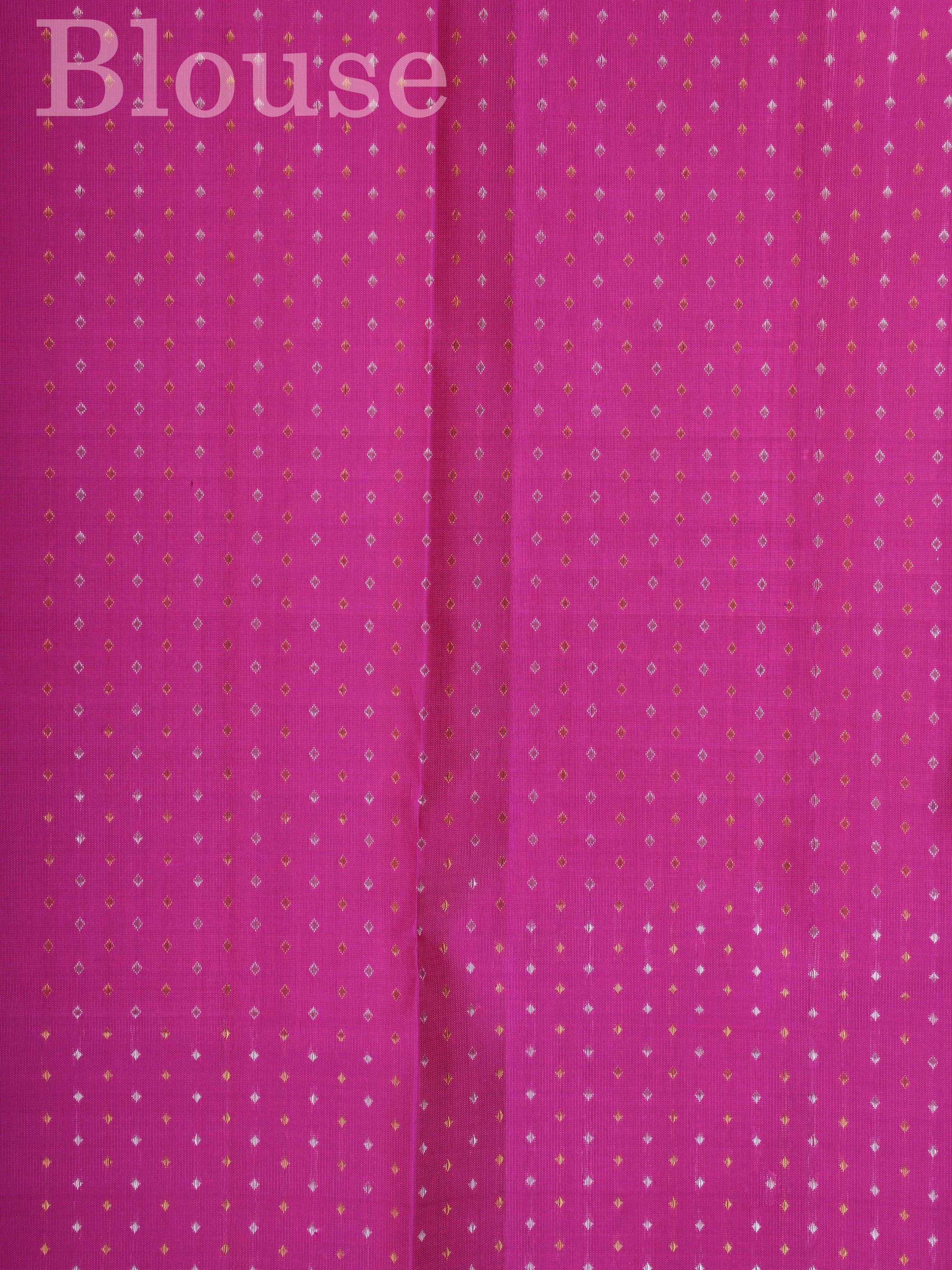 Kanchipuram Silk Green 100% Pure Silk  - Manoranjitham Weaves - Handloom Store
