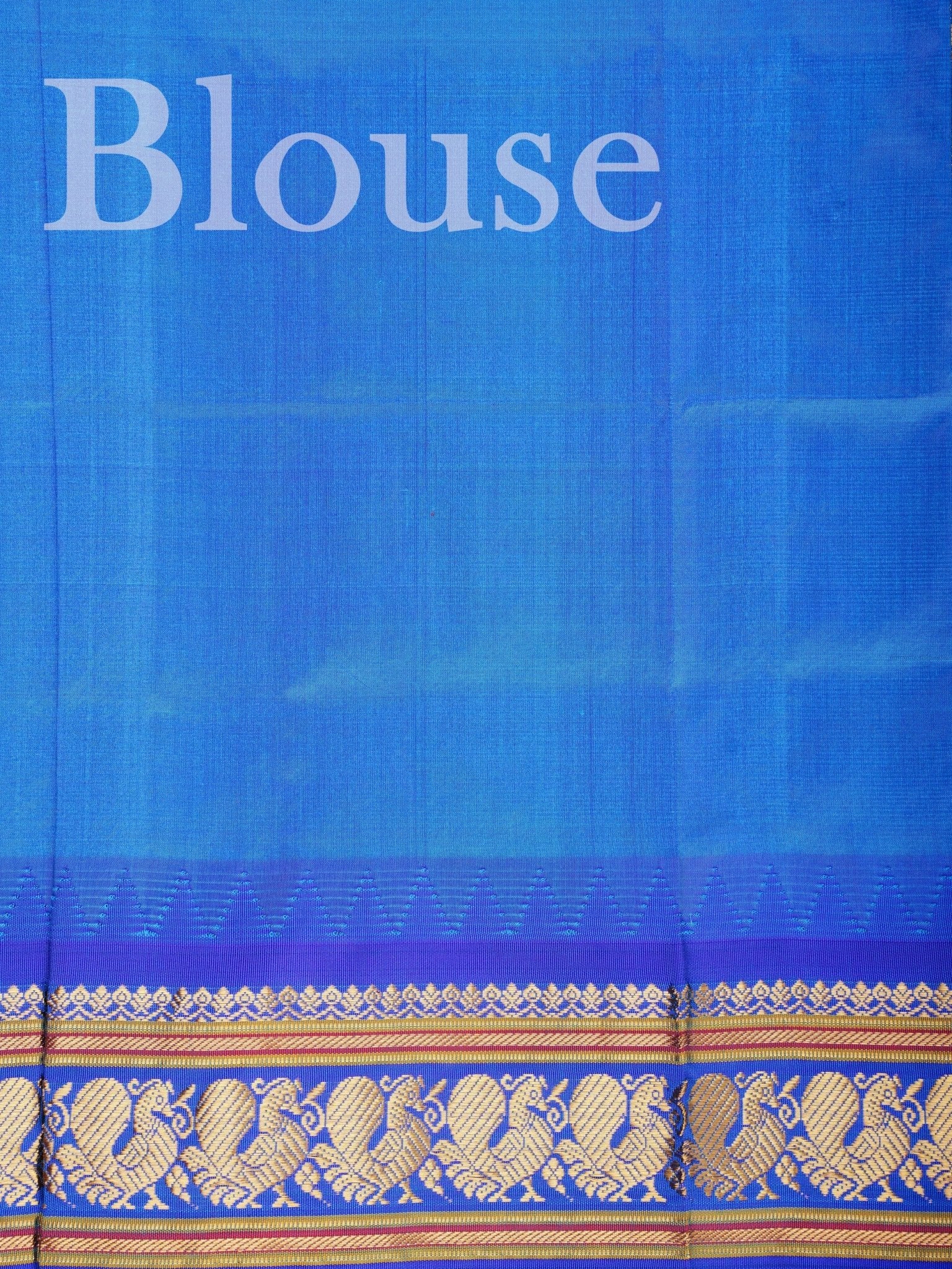 Narayanpet Orange 100% Pure Silk  - Manoranjitham Weaves - Handloom Store