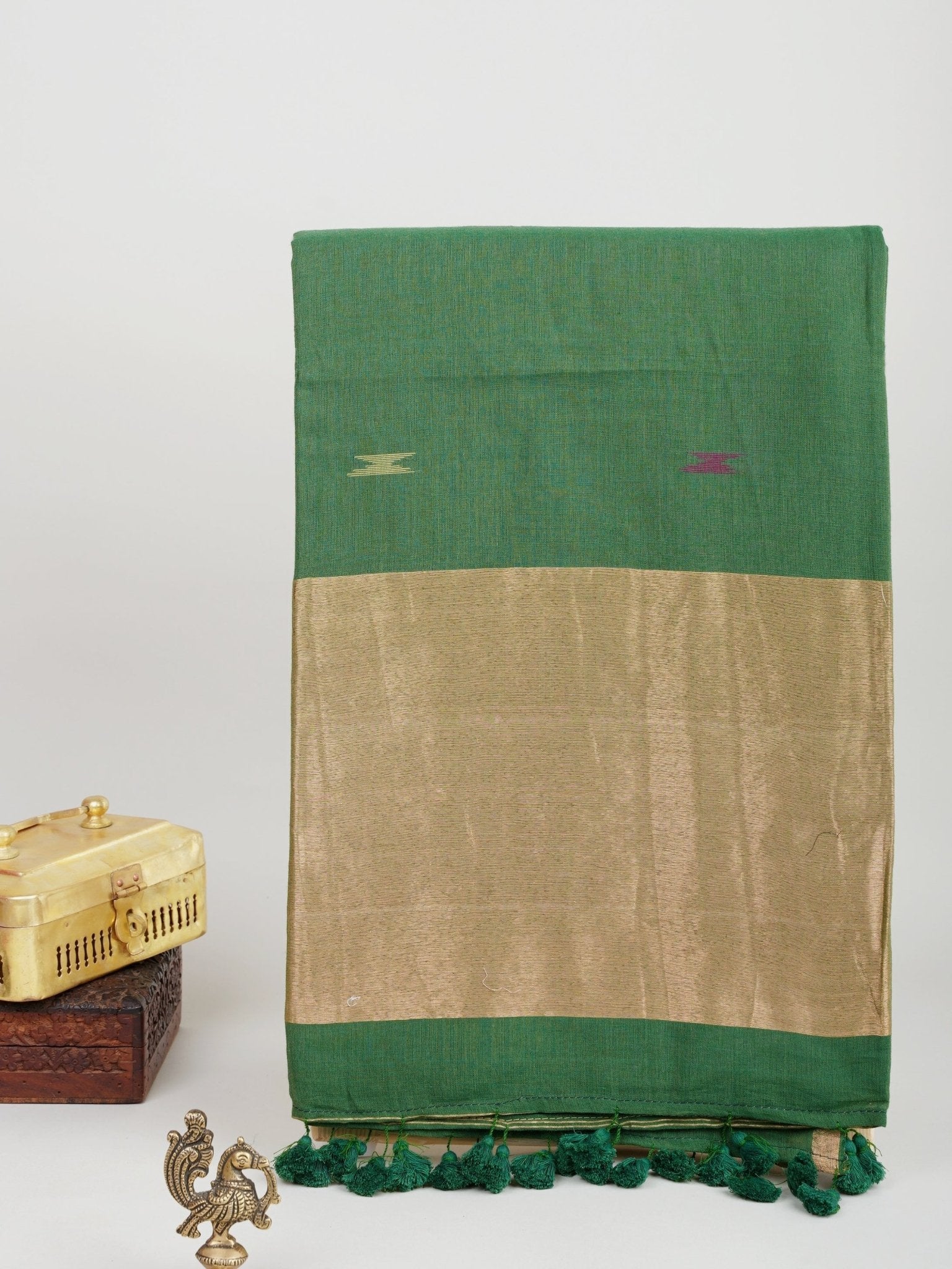 Cotton Green 100% Pure Cotton Manoranjitham Weaves - Handloom Store