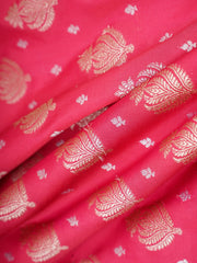 Katan Pink Katan Semi Silk Manoranjitham Weaves - Handloom Store