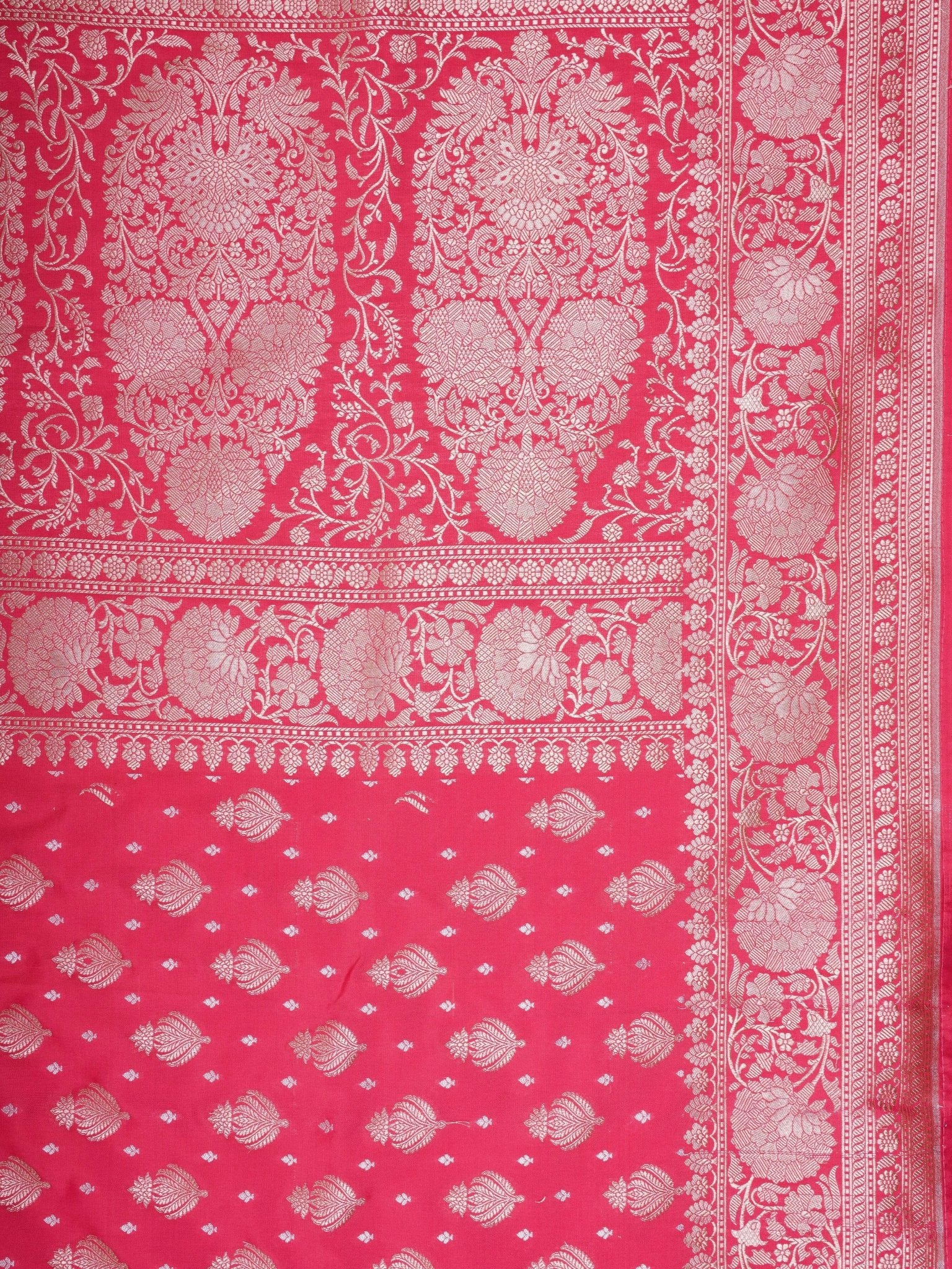 Katan Pink Katan Semi Silk Manoranjitham Weaves - Handloom Store