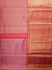 Kanchipuram Silk Hot Pink 100% Pure Silk  Manoranjitham Weaves - Handloom Store