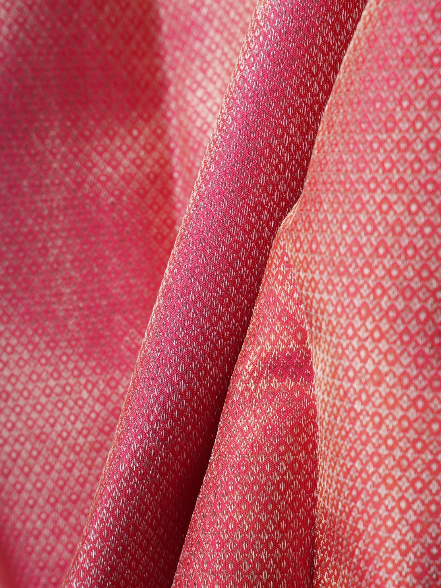 Kanchipuram Silk Hot Pink 100% Pure Silk  Manoranjitham Weaves - Handloom Store