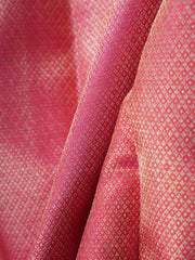 Kanchipuram Silk Hot Pink 100% Pure Silk  Manoranjitham Weaves - Handloom Store