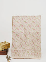 Katan Beige Semi Mushru Manoranjitham Weaves - Handloom Store