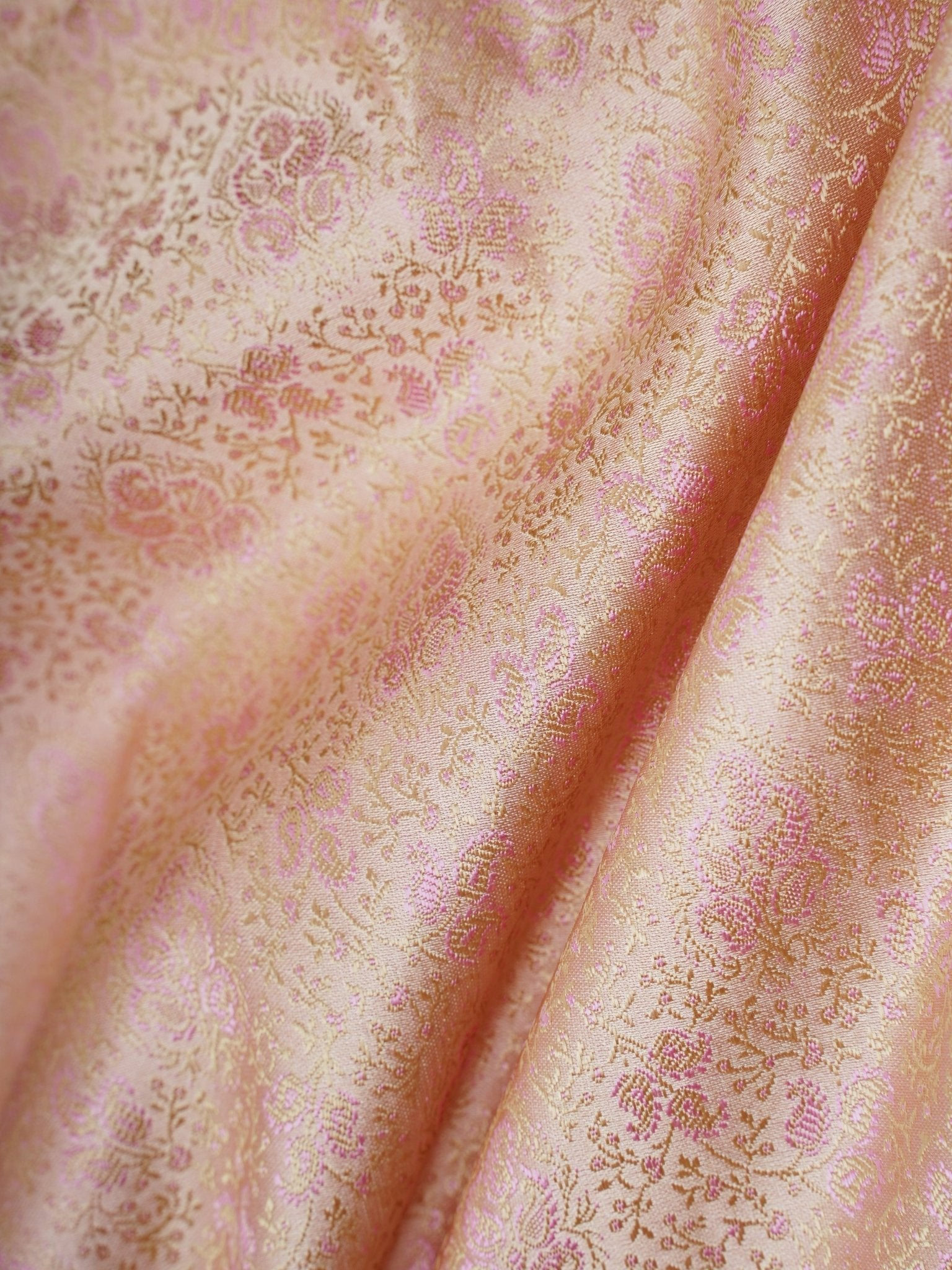 Katan Cream Semi Mushru - Manoranjitham Weaves - Handloom Store