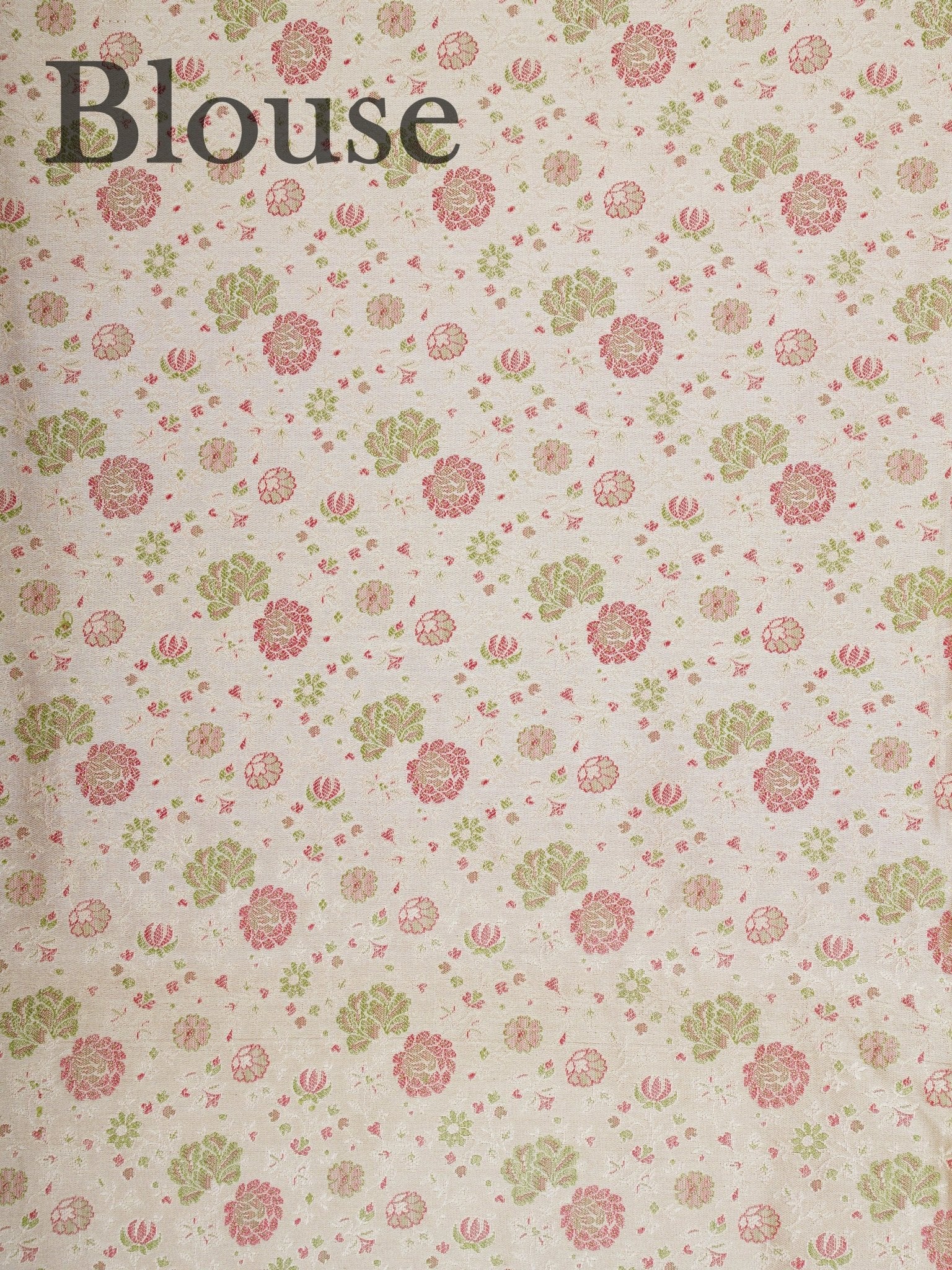 Katan Beige Semi Mushru Manoranjitham Weaves - Handloom Store