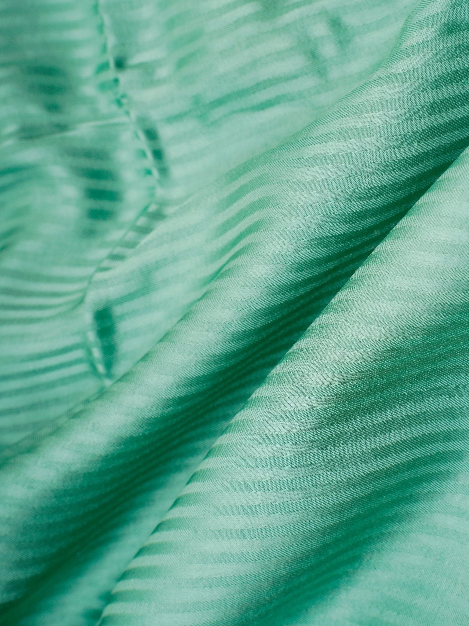 Mushru Green Semi Mushru - Manoranjitham Weaves - Handloom Store