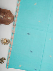 Cotton Blue 100% Pure Cotton Manoranjitham Weaves - Handloom Store