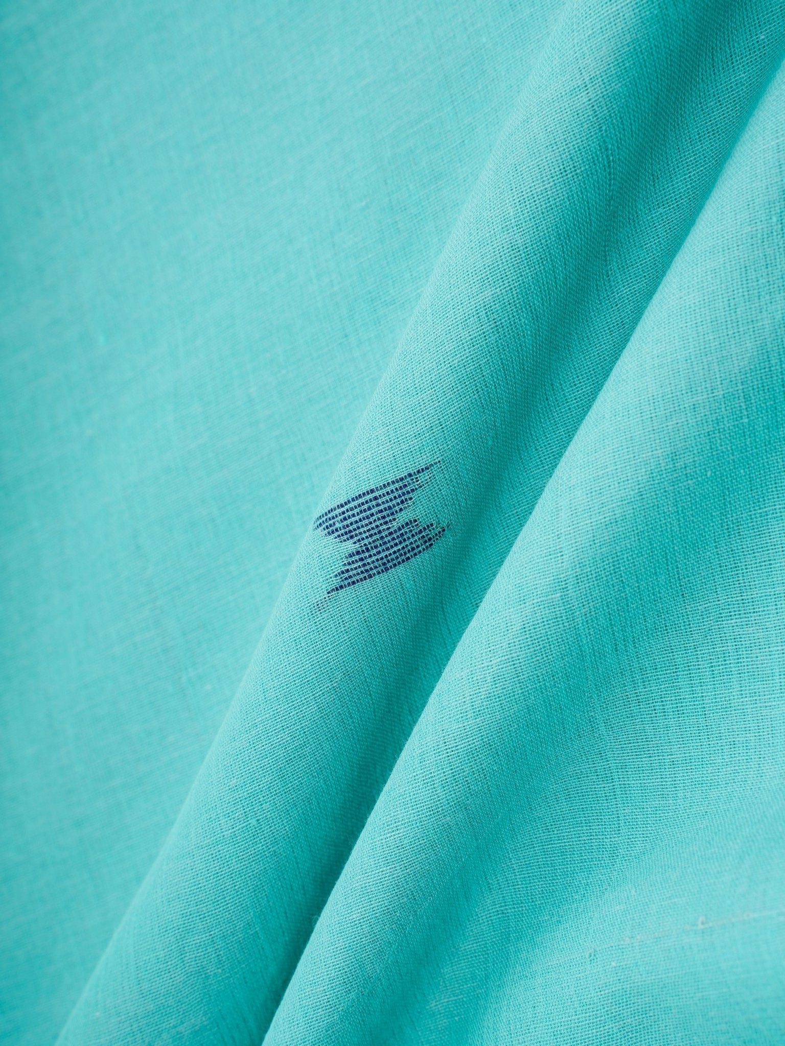 Cotton Blue 100% Pure Cotton Manoranjitham Weaves - Handloom Store