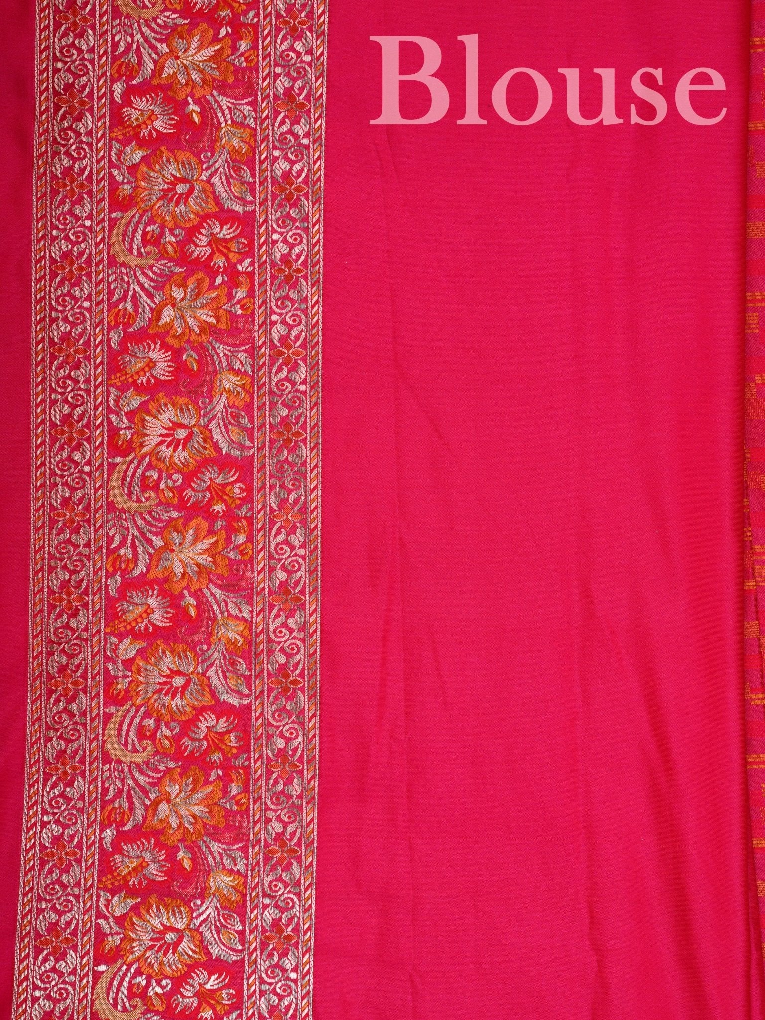 Katan Pink Semi Katan Silk Manoranjitham Weaves - Handloom Store