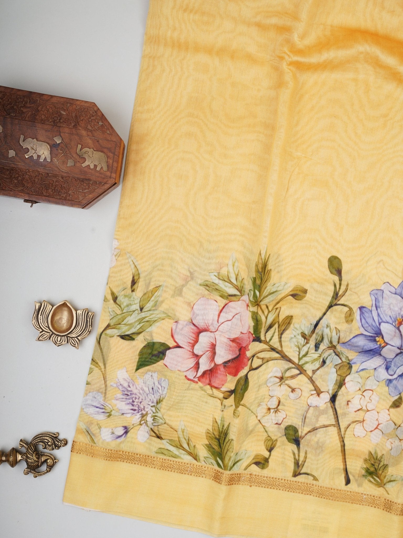 Cotton Yellow Silk Cotton Manoranjitham Weaves - Handloom Store