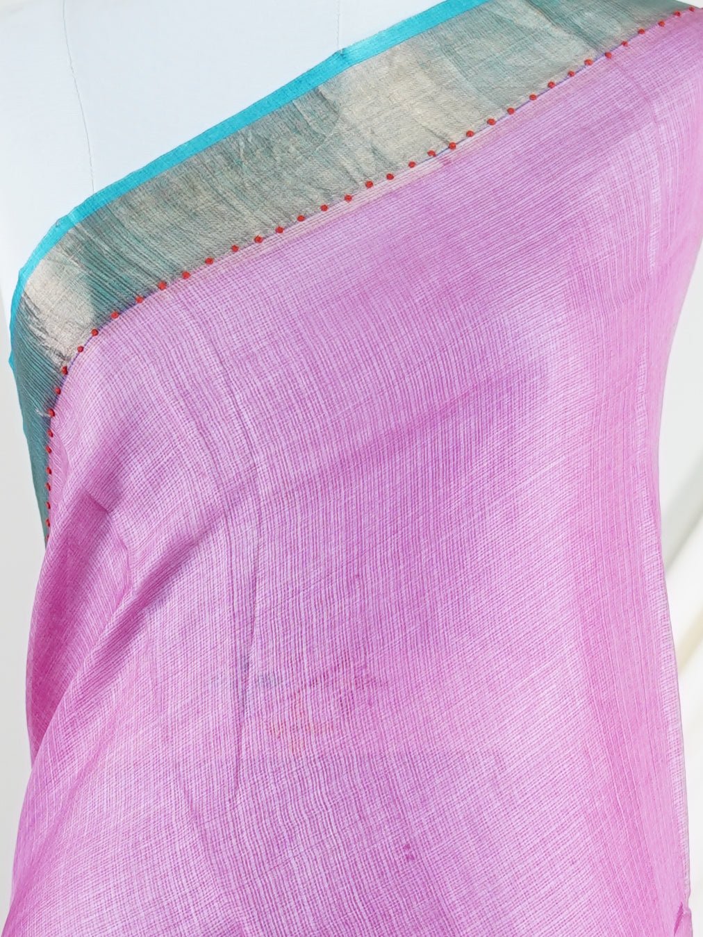 Tussars Baby Pink Kota - Manoranjitham Weaves - Handloom Store