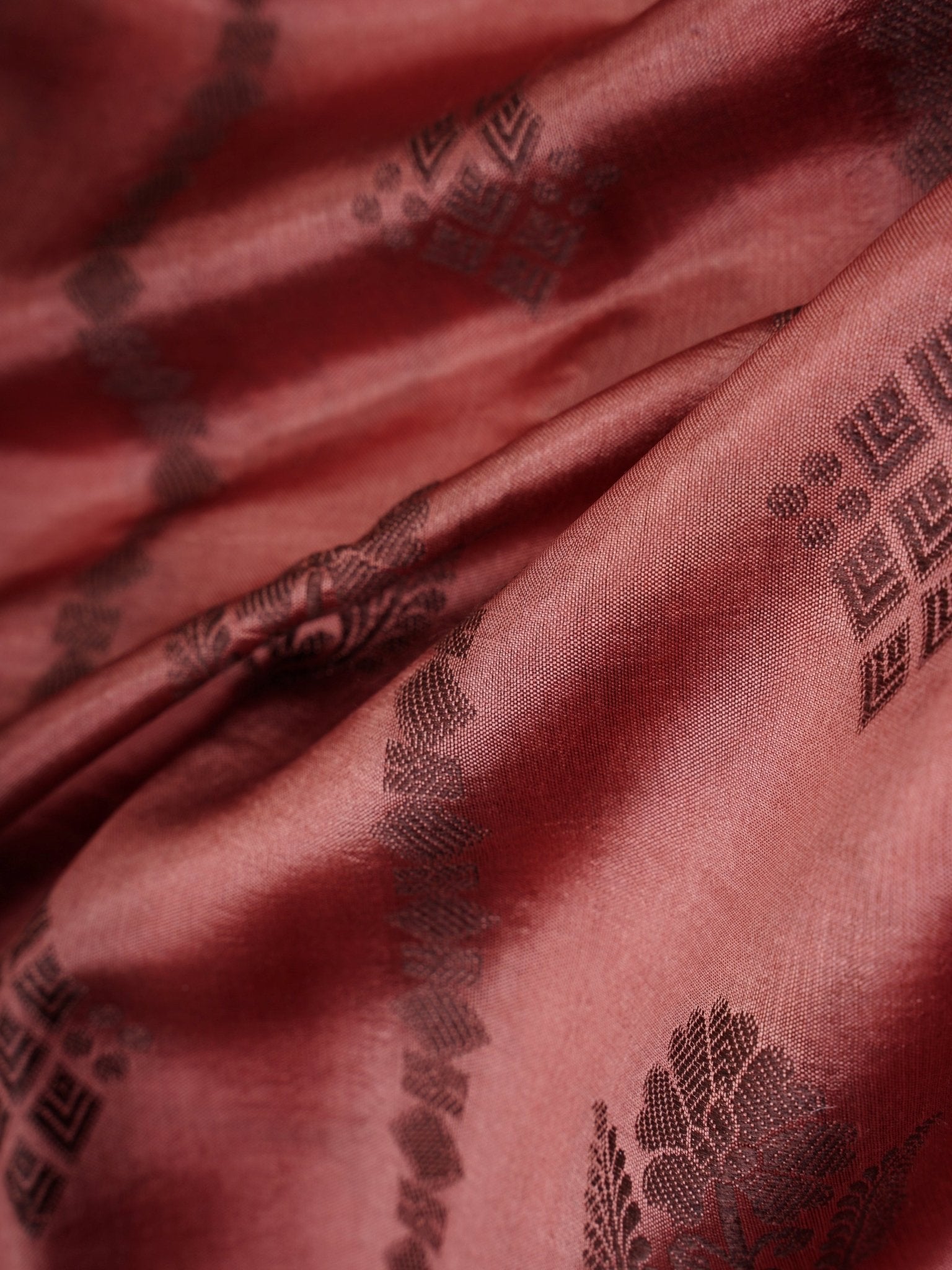 Chiniya Silk Green 100% Pure Silk  - Manoranjitham Weaves - Handloom Store