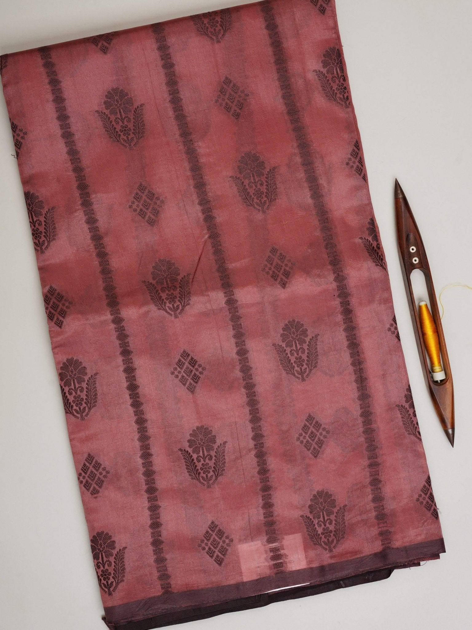 Chiniya Silk Green 100% Pure Silk  - Manoranjitham Weaves - Handloom Store