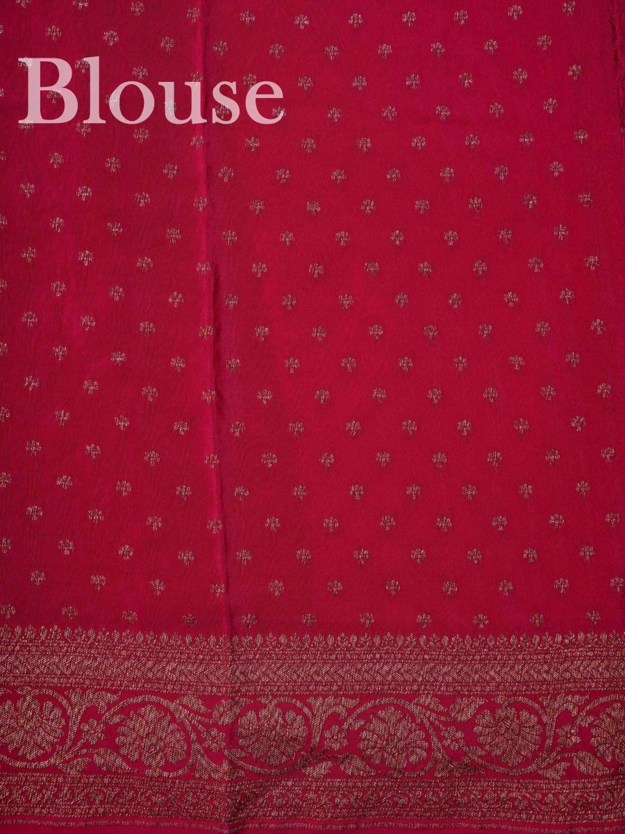 Crepe Pink 100% Pure Crepe - Manoranjitham Weaves - Handloom Store