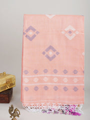 Cotton Pink 100% Pure Cotton Manoranjitham Weaves - Handloom Store