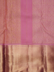 Kanchipuram Silk Baby Pink 100% Pure Silk  Manoranjitham Weaves - Handloom Store