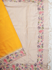 Gadwal Silk Yellow 100% Pure Silk  Manoranjitham Weaves - Handloom Store