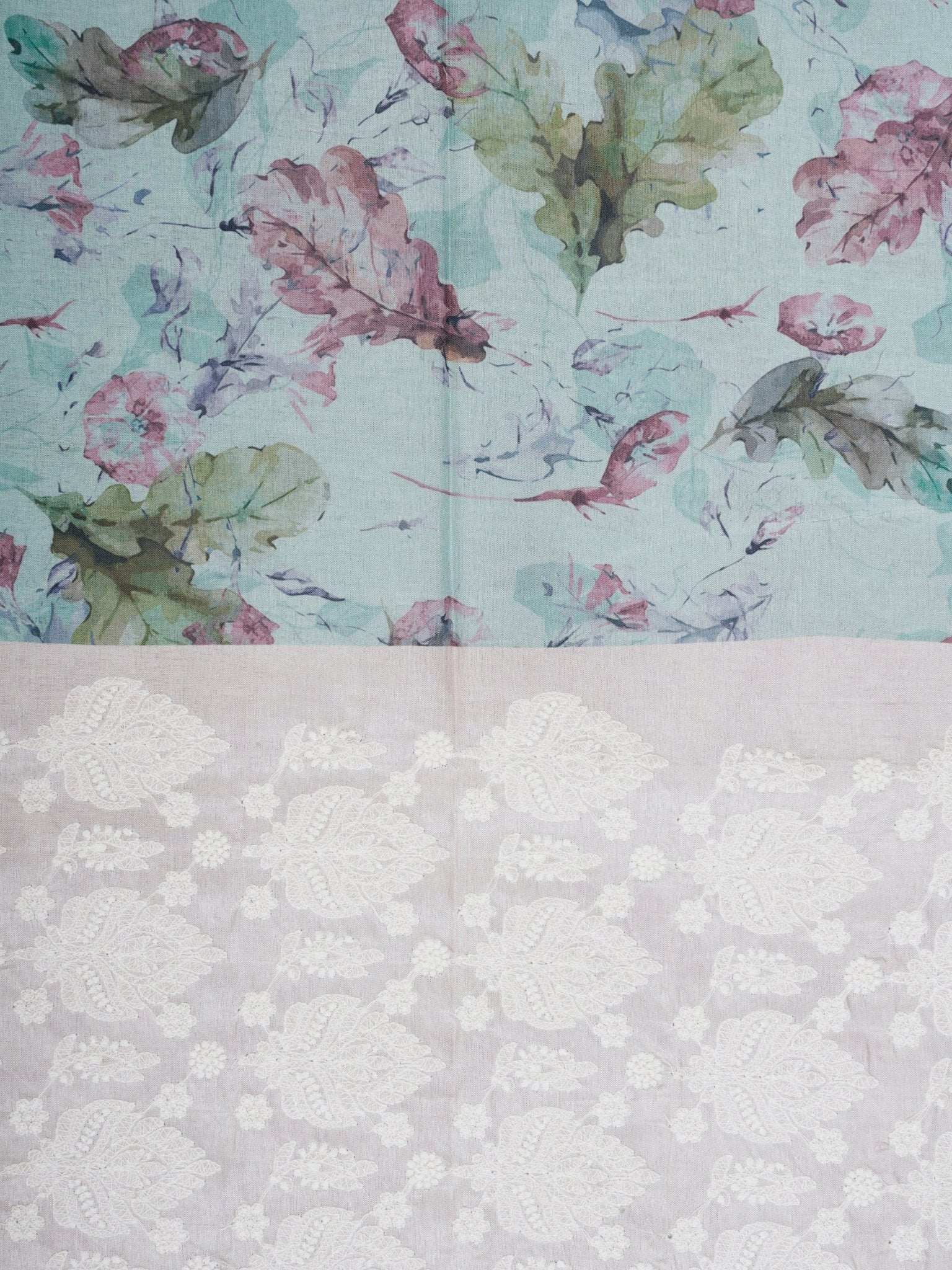 Katan Cream Semi Silk Manoranjitham Weaves - Handloom Store