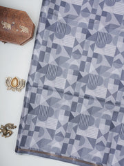 Katan Cream Semi Silk Manoranjitham Weaves - Handloom Store