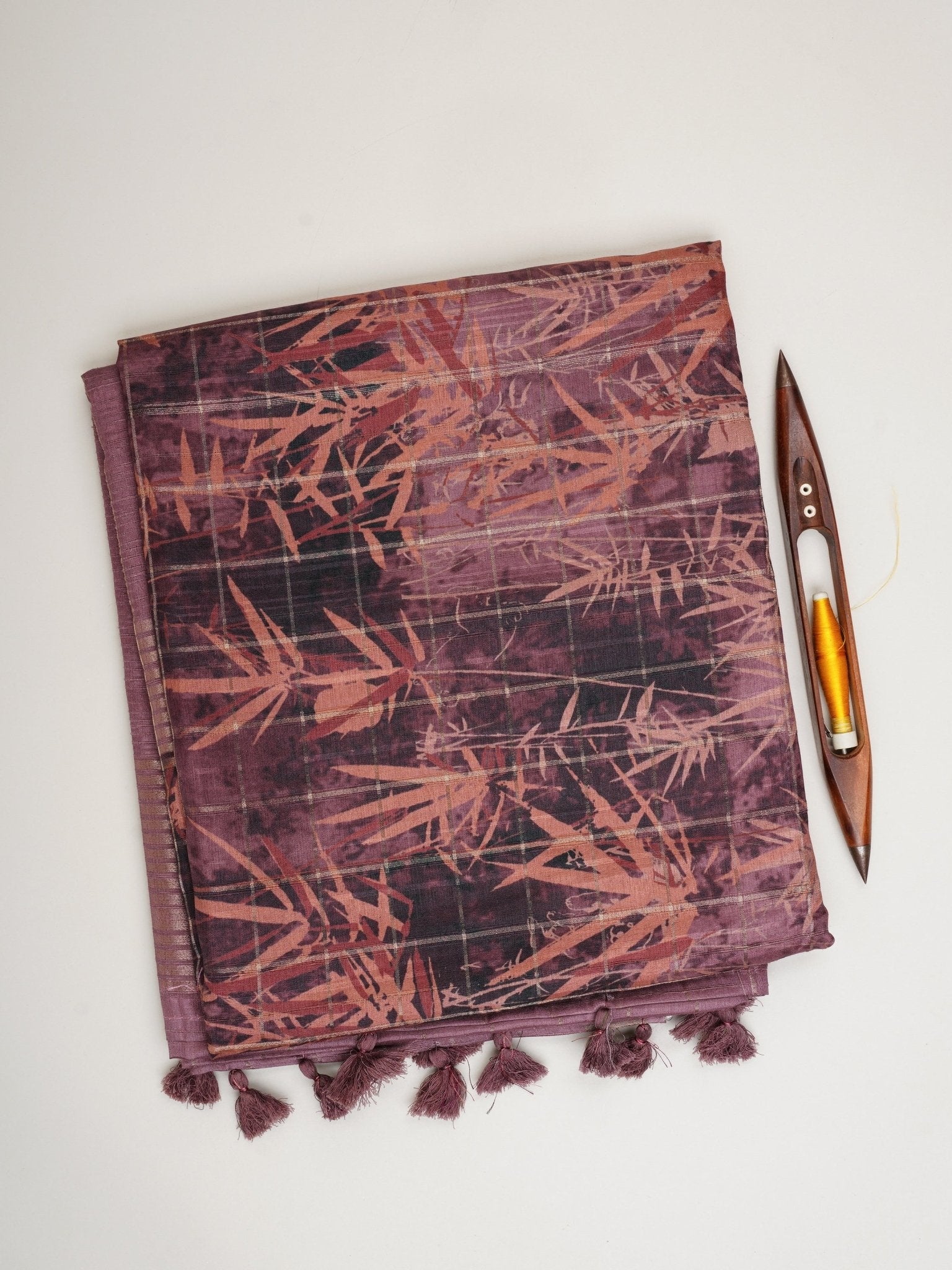 Tussars Black Semi Tussar Manoranjitham Weaves - Handloom Store