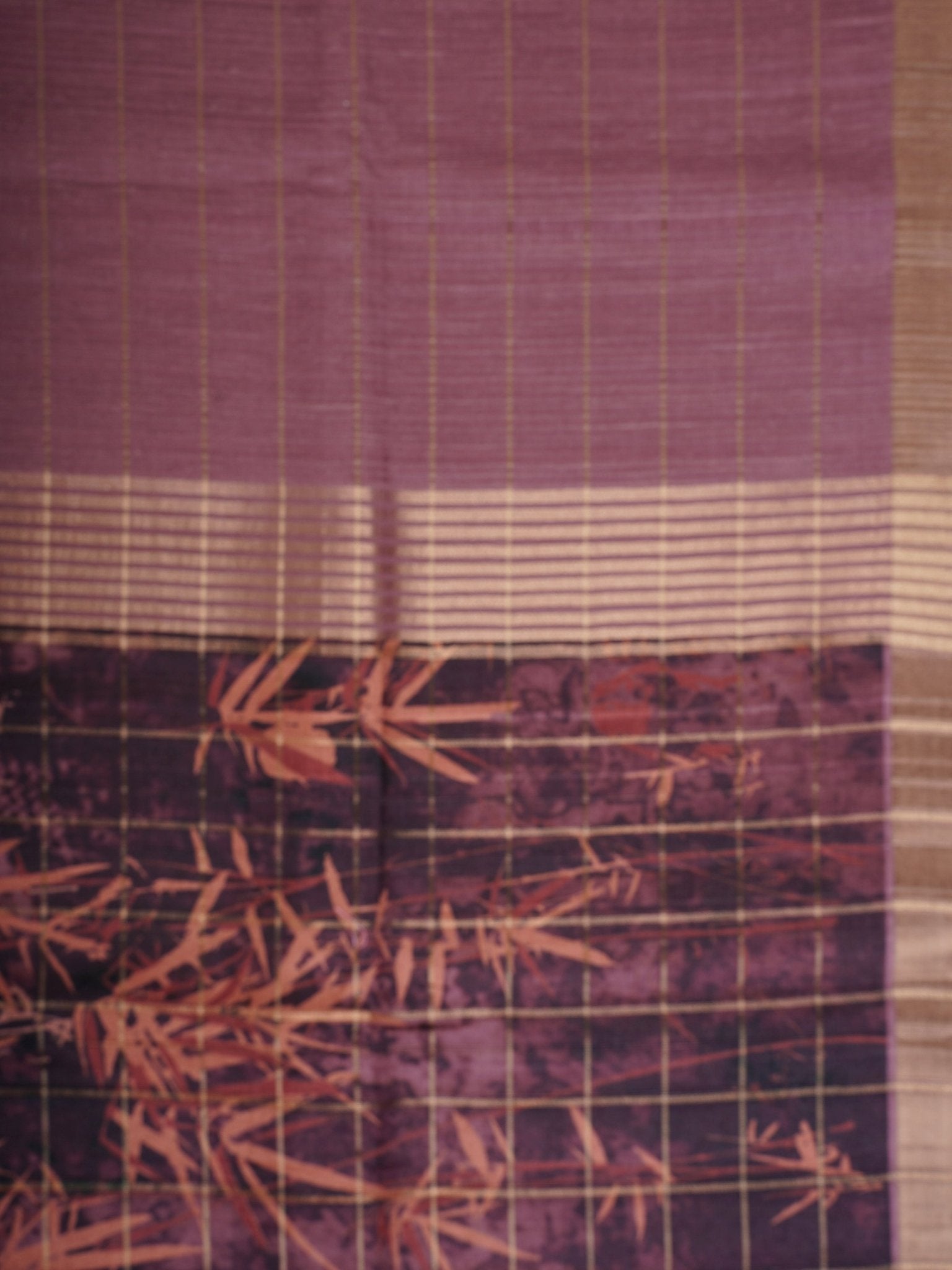Tussars Black Semi Tussar Manoranjitham Weaves - Handloom Store
